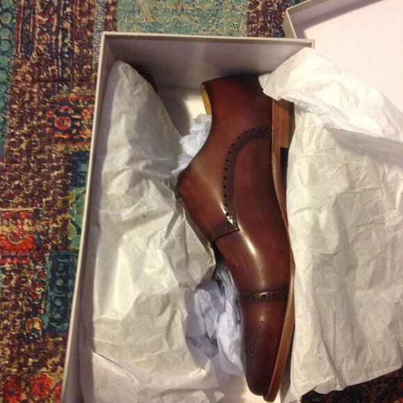 Curatore Pozzo Men\'s Brown Leather Double Monk Strap Dress Shoes- 11(EU44) - NIB main image 9